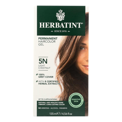 Herbatint Permanent Herbal Haircolour Gel 5n Light Chestnut - 135 Ml - Orca Market