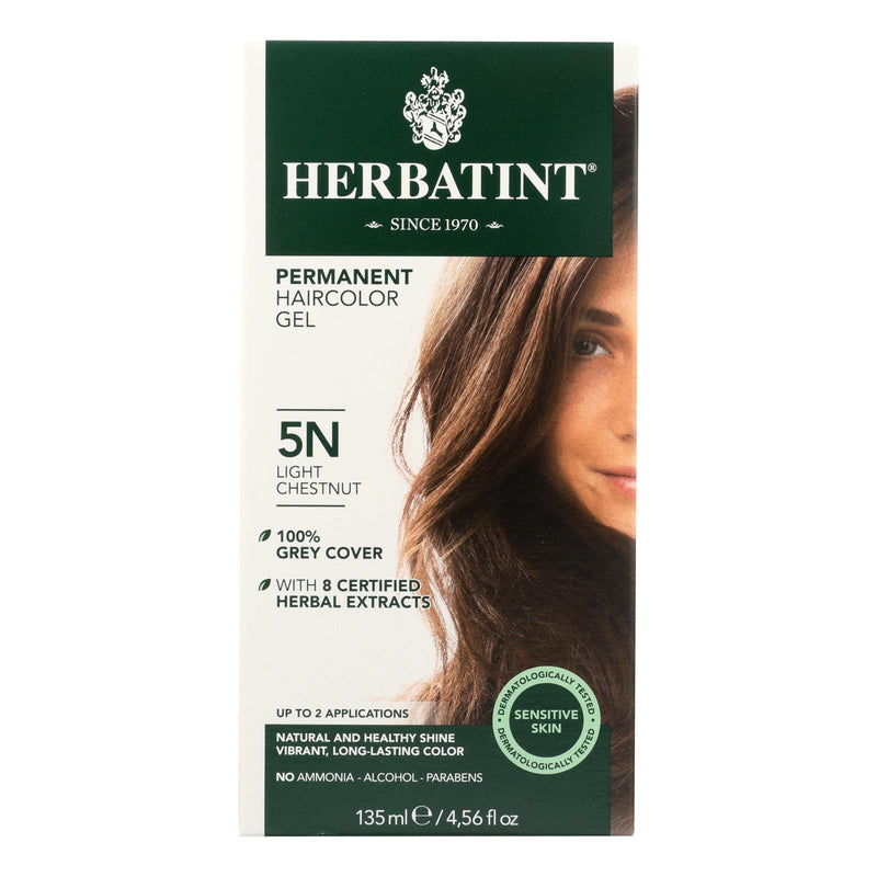 Herbatint Permanent Herbal Haircolour Gel 5n Light Chestnut - 135 Ml - Orca Market