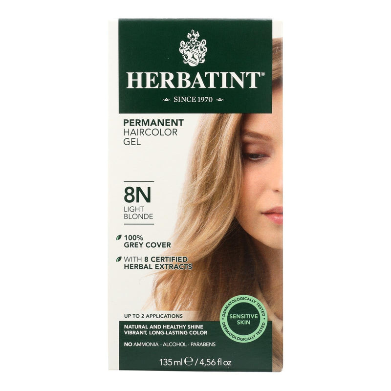 Herbatint Permanent Herbal Haircolour Gel 8n Light Blonde - 135 Ml - Orca Market