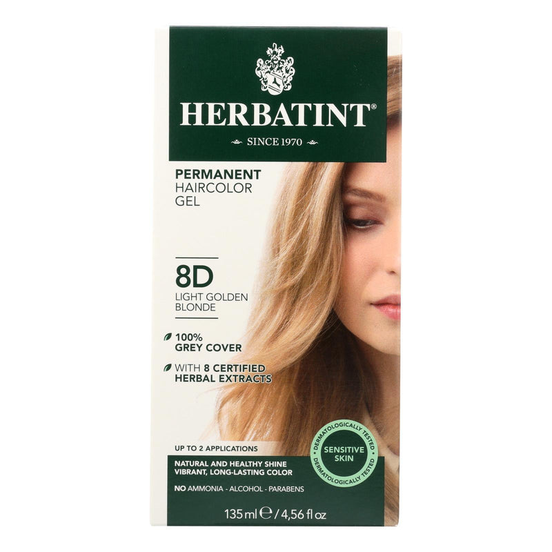 Herbatint Permanent Herbal Haircolour Gel 8d Light Golden Blonde - 135 Ml - Orca Market