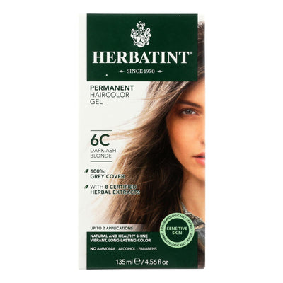 Herbatint Permanent Herbal Haircolour Gel 6c Dark Ash Blonde - 135 Ml - Orca Market