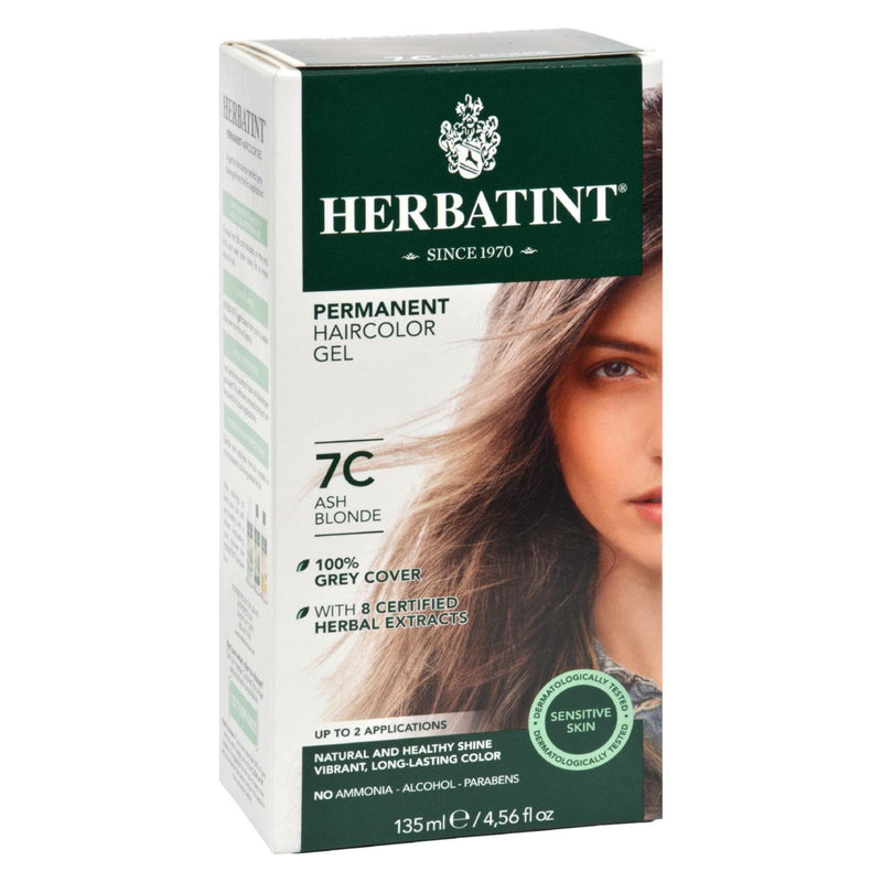 Herbatint Permanent Herbal Haircolour Gel 7c Ash Blonde - 135 Ml - Orca Market