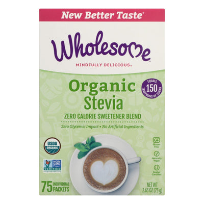 Wholesome Sweeteners Stevia - Organic - 75 Count - Case Of 6 - Orca Market