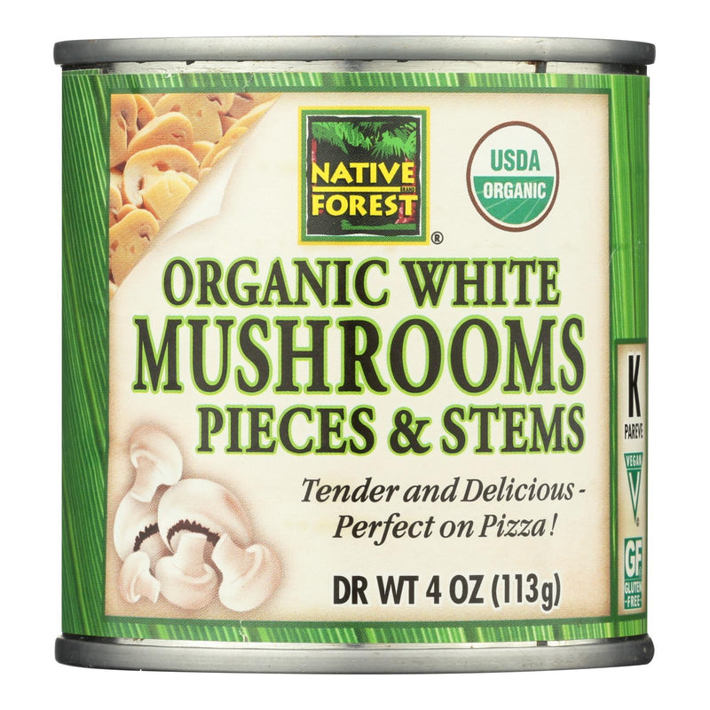 Native Forest Organic Mushrooms - Pieces And Stems - Case Of 12 - 4 Oz. - Orca Market