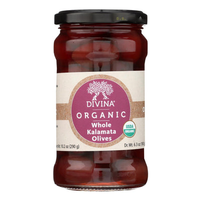 Divina - Organic Kalamata Olives - Case Of 6 - 6.35 Oz. - Orca Market