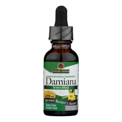 Nature's Answer - Damiana Leaf Alcohol Free - 1 Fl Oz - Orca Market