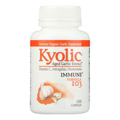 Kyolic - Aged Garlic Extract Immune Formula 103 - 100 Capsules - Orca Market