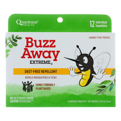 Quantum Research Buzz Away Towelettes - 12 Pack - Orca Market