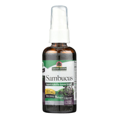 Nature's Answer - Sambucus Nigra Black Elder Berry Extract Spray - 2 Fl Oz - Orca Market