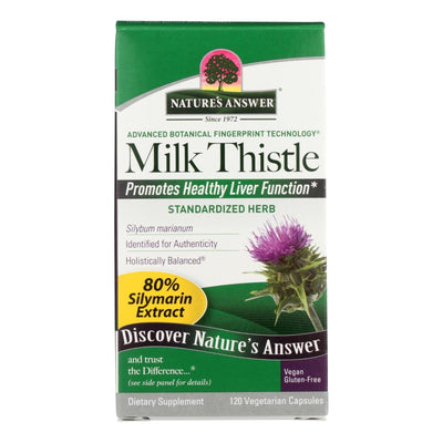 Nature's Answer - Milk Thistle Seed Extract - 120 Vegetarian Capsules - Orca Market