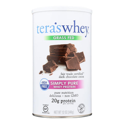 Tera's Whey Protein - Rbgh Free - Fair Trade Dark Chocolate - 12 Oz - Orca Market