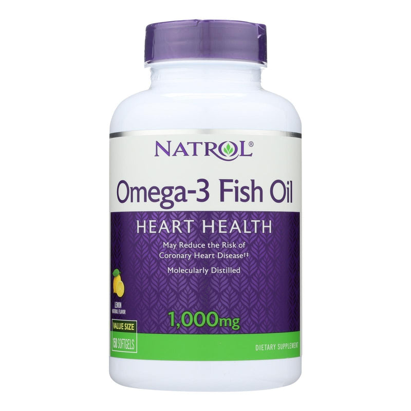 Natrol Omega-3 Fish Oil Lemon - 1000 Mg - 150 Softgels - Orca Market