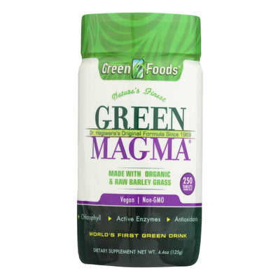 Green Foods Dr Hagiwara Green Magma Barley Grass Juice Powder - 250 Tablets - Orca Market