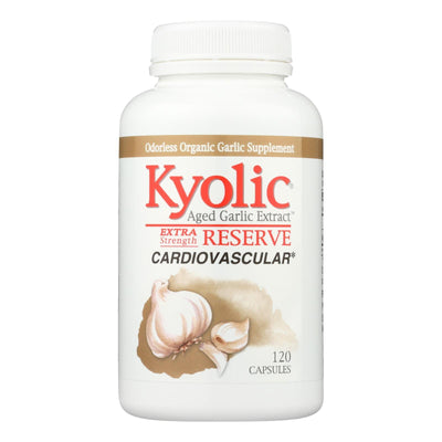 Kyolic - Aged Garlic Extract Cardiovascular Extra Strength Reserve - 120 Capsules - Orca Market