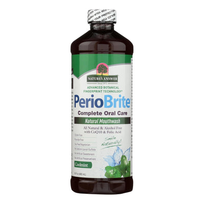 Nature's Answer - Periowash Mouthwash Alcohol-free Cool Mint - 16 Fl Oz - Orca Market