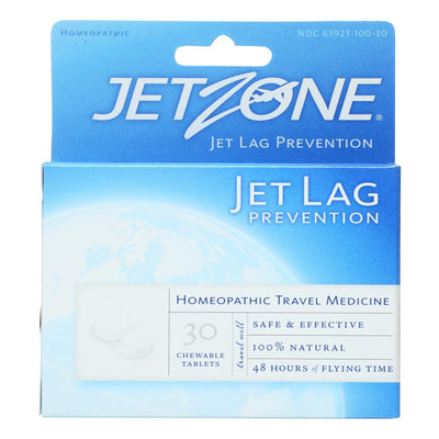 Jet Zone Jet Lag Prevention - Homeopathic Travel Medicine - 30 Tablets - Case Of 6 - Orca Market