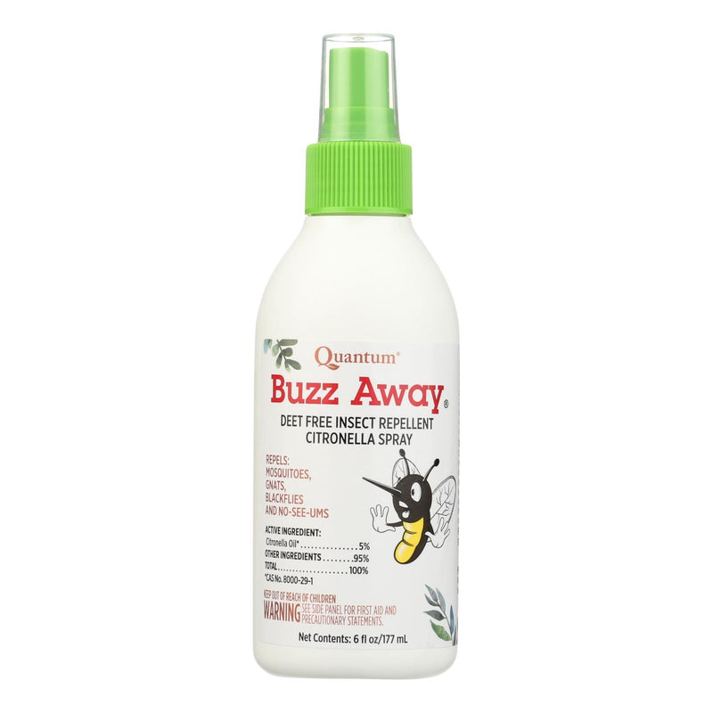 Quantum Research Buzz Away Insect Repellent Citronella Spray - 6 Oz - Orca Market