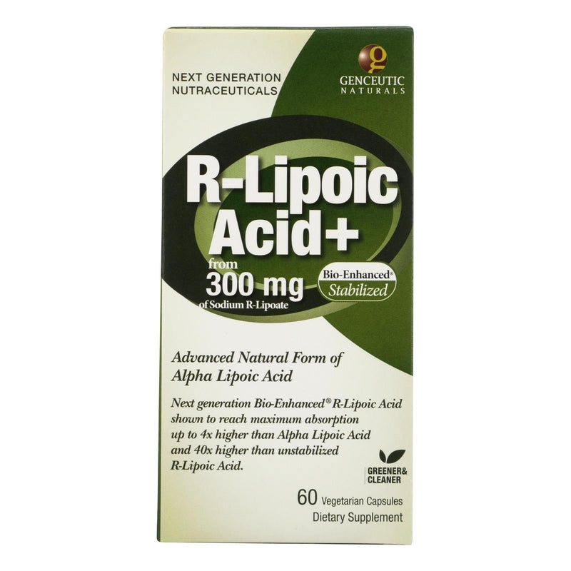 Genceutic Naturals R-lipoic Acid Plus - 300 Mg - 60 Vcaps - Orca Market