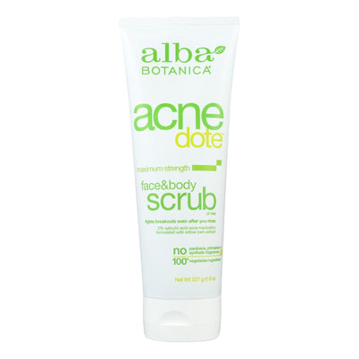 Alba Botanica - Natural Acnedote Face And Body Scrub - 8 Fl Oz - Orca Market