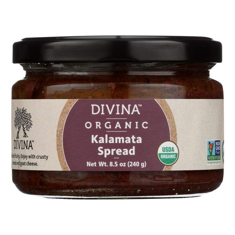 Divina - Organic Kalamata Olive Spread - Case Of 6 - 8.5 Oz. - Orca Market