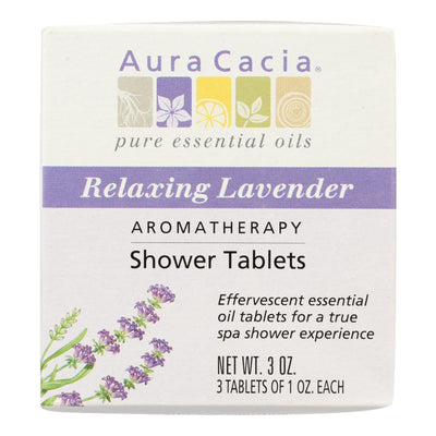 Aura Cacia - Aromatherapy Shower Tablets Relaxing Lavender - 3 Tablets - Orca Market