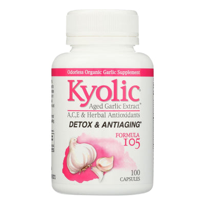 Kyolic - Aged Garlic Extract Detox And Anti-aging Formula 105 - 100 Capsules - Orca Market