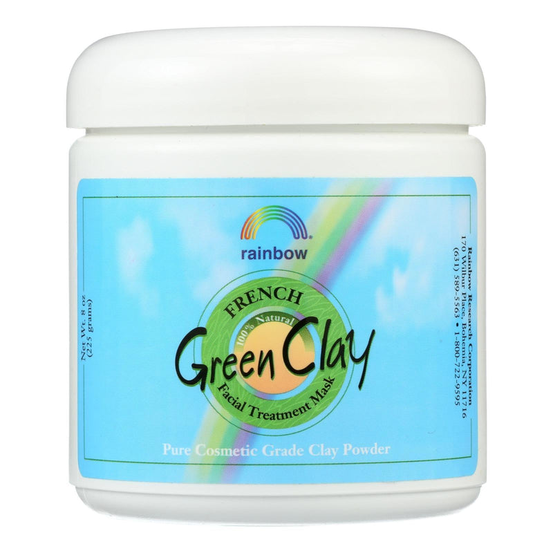 Rainbow Research French Green Clay Facial Treatment Mask - 8 Oz - Orca Market