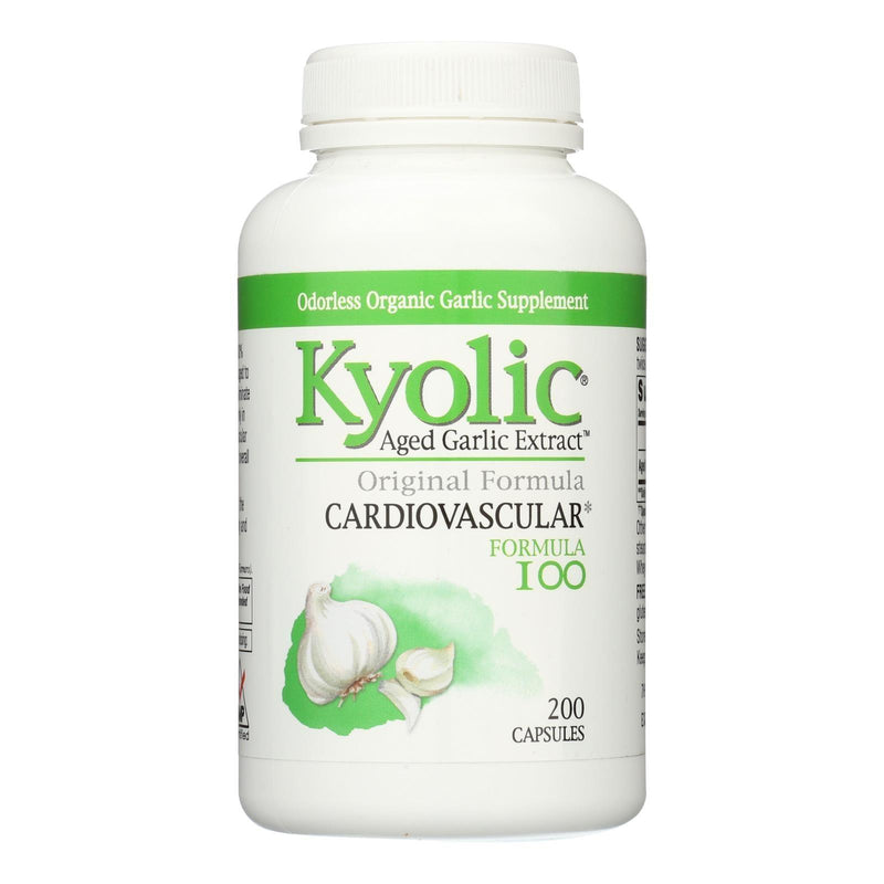 Kyolic - Aged Garlic Extract Cardiovascular Formula 100 - 200 Capsules - Orca Market