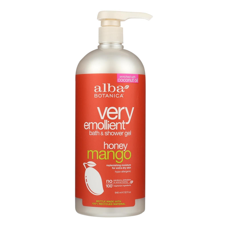 Alba Botanica - Very Emollient Bath And Shower Gel - Honey Mango - 32 Fl Oz - Orca Market