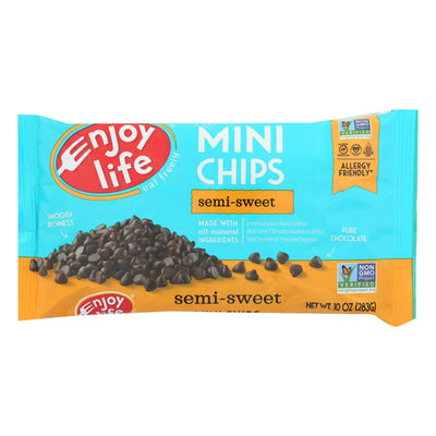 Enjoy Life - Baking Chocolate - Mini Chips - Semi-sweet - Gluten Free - 10 Oz - Case Of 12 - Orca Market