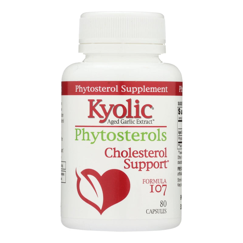 Kyolic - Aged Garlic Extract Phytosterols Formula 107 - 80 Capsules - Orca Market