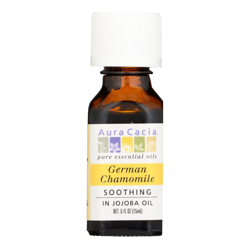 Aura Cacia - German Chamomile In Jojoba Oil - 0.5 Fl Oz - Orca Market