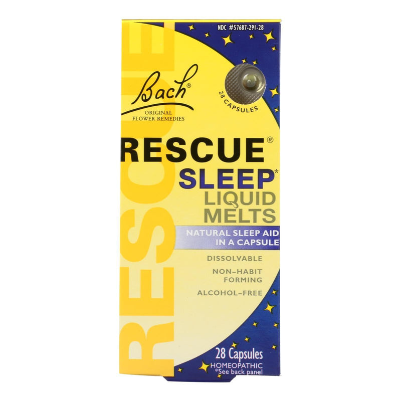 Bach Flower Remedies Rescue Sleep Liquid Melts - 28 Capsules - Orca Market