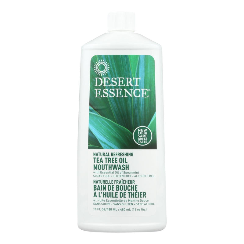 Desert Essence - Natural Refreshing Tea Tree Oil Mouthwash - 16 Fl Oz - Orca Market