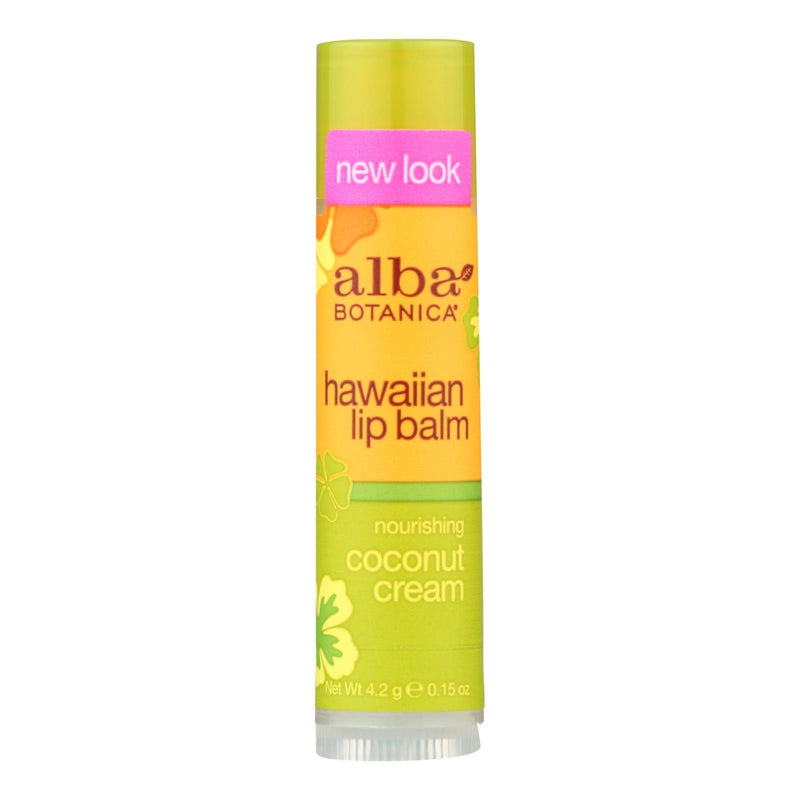 Alba Botanica - Lip Balm - Coconut Cream - Case Of 24 - .15 Oz - Orca Market