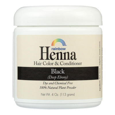 Rainbow Research Henna Hair Color And Conditioner Persian Black Deep Ebony - 4 Oz - Orca Market