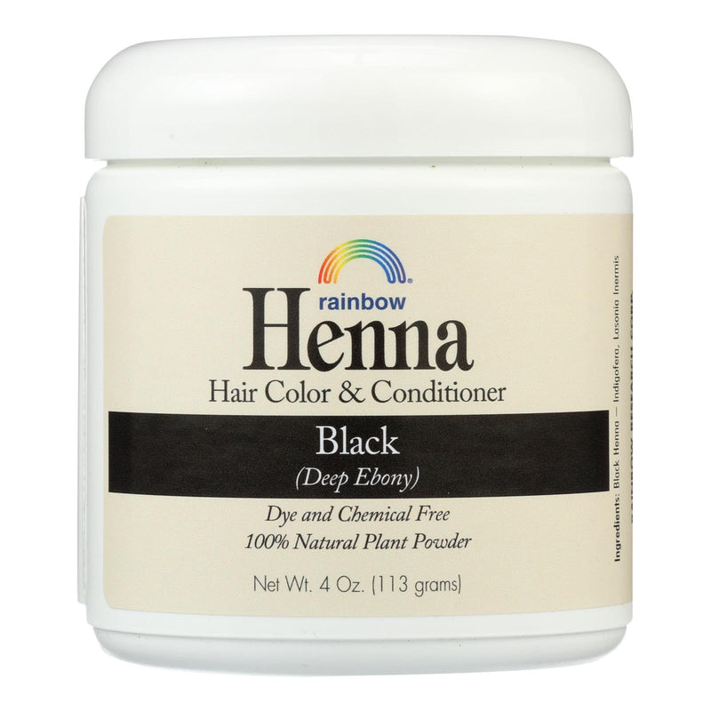 Rainbow Research Henna Hair Color And Conditioner Persian Black Deep Ebony - 4 Oz - Orca Market