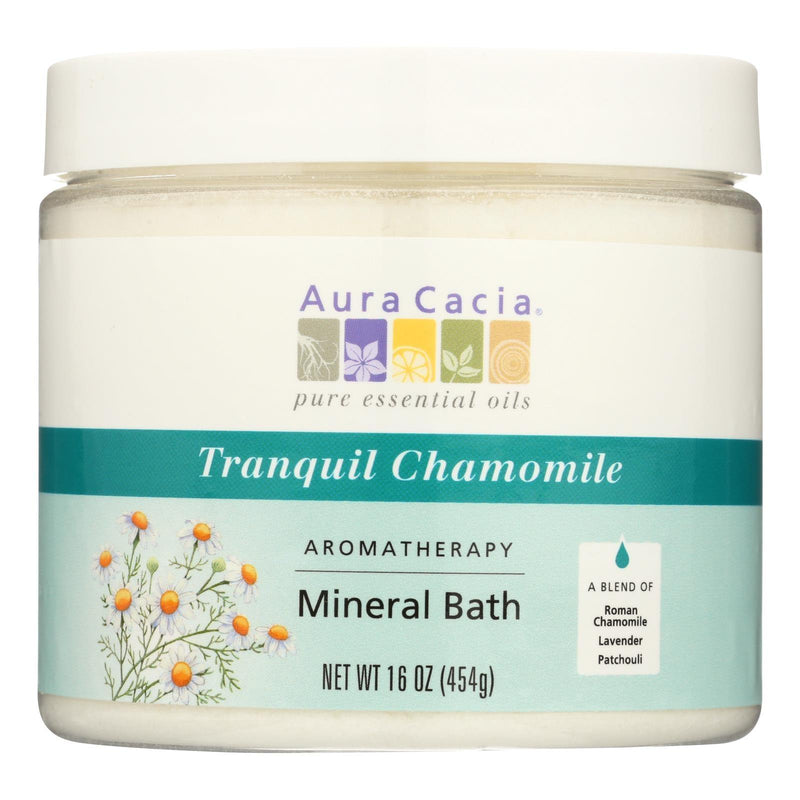 Aura Cacia - Aromatherapy Mineral Bath Tranquility Chamomile - 16 Oz - Orca Market