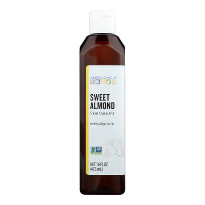 Aura Cacia - Natural Skin Care Oil Sweet Almond - 16 Fl Oz - Orca Market