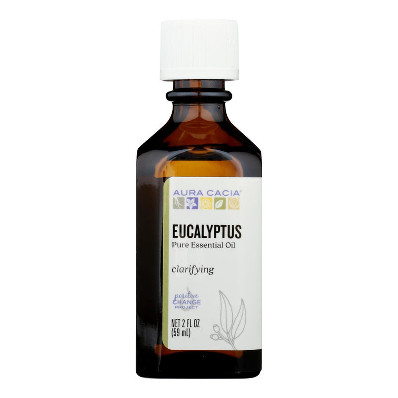 Aura Cacia - Essential Oil Eucalyptus Pure - 2 Fl Oz - Orca Market