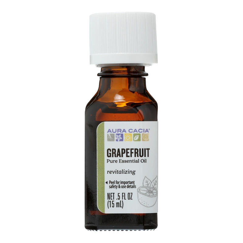 Aura Cacia - Pure Essential Oil Grapefruit - 0.5 Fl Oz - Orca Market