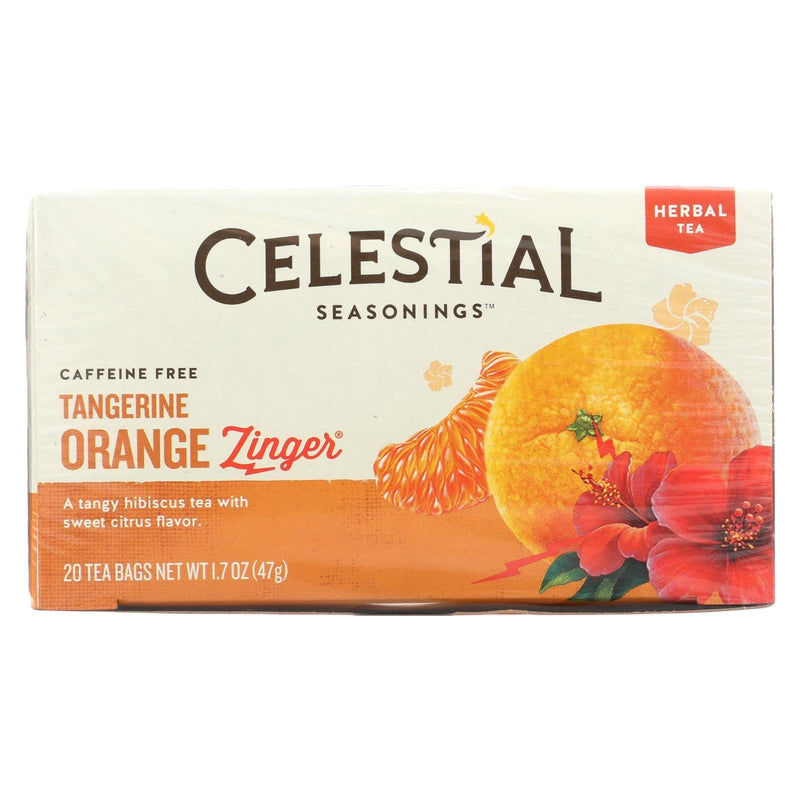 Celestial Seasonings Herb Tea Tangerine Orange Zinger - 20 Tea Bags - Case Of 6 - Orca Market