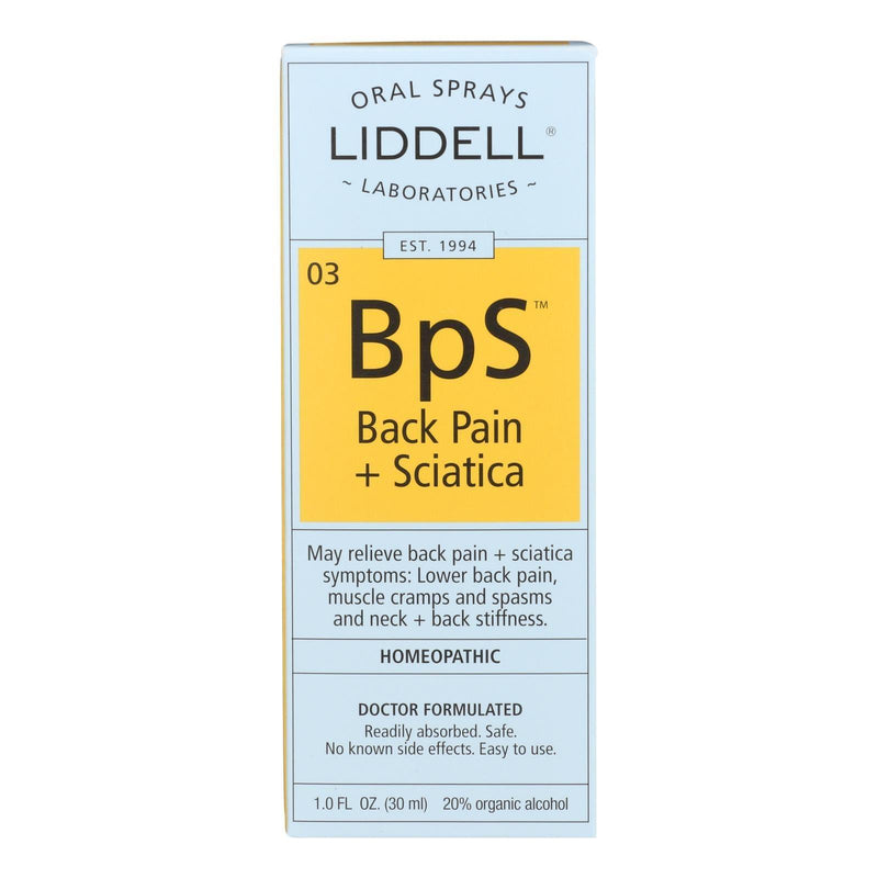 Liddell Homeopathic Back Pain Sciatica - 1 Fl Oz - Orca Market