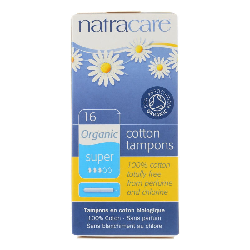 Natracare 100% Organic Cotton Tampons Super W/applicator - 16 Tampons - Orca Market