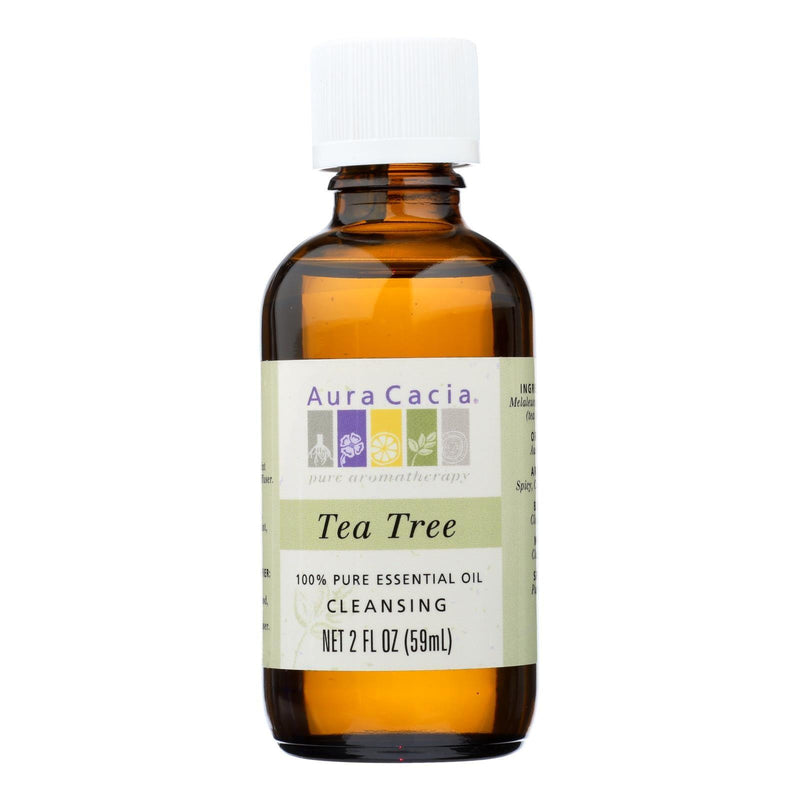 Aura Cacia - 100% Pure Essential Oil Tea Tree Cleansing - 2 Oz - Orca Market