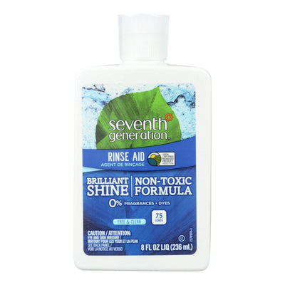 Seventh Generation Dish Rinse Aid - Free And Clear - 8 Oz - Case Of 9 - Orca Market