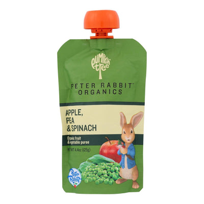 Peter Rabbit Organics Veggie Snacks - Pea Spinach And Apple - Case Of 10 - 4.4 Oz. - Orca Market