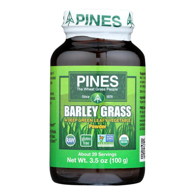 Pines International 100% Organic Barley Grass Powder - 3.5 Oz - Orca Market