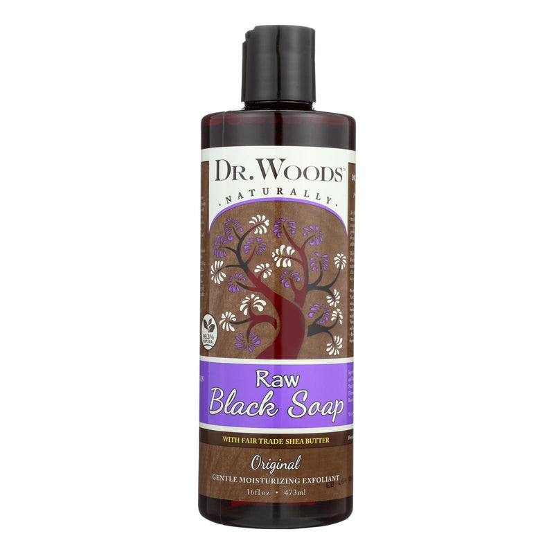 Dr. Woods Shea Vision Pure Black Soap With Organic Shea Butter - 16 Fl Oz - Orca Market