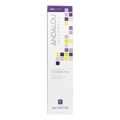 Andalou Naturals Cleansing Milk For Dry Sensitive Skin Apricot Probiotic - 6 Fl Oz - Orca Market